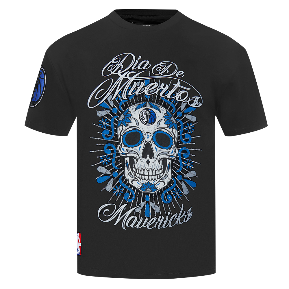 Pro Standard Dallas Mavericks Eternal Skull Drop Shadow Tee-Black - BLACK Thumbnail View 1