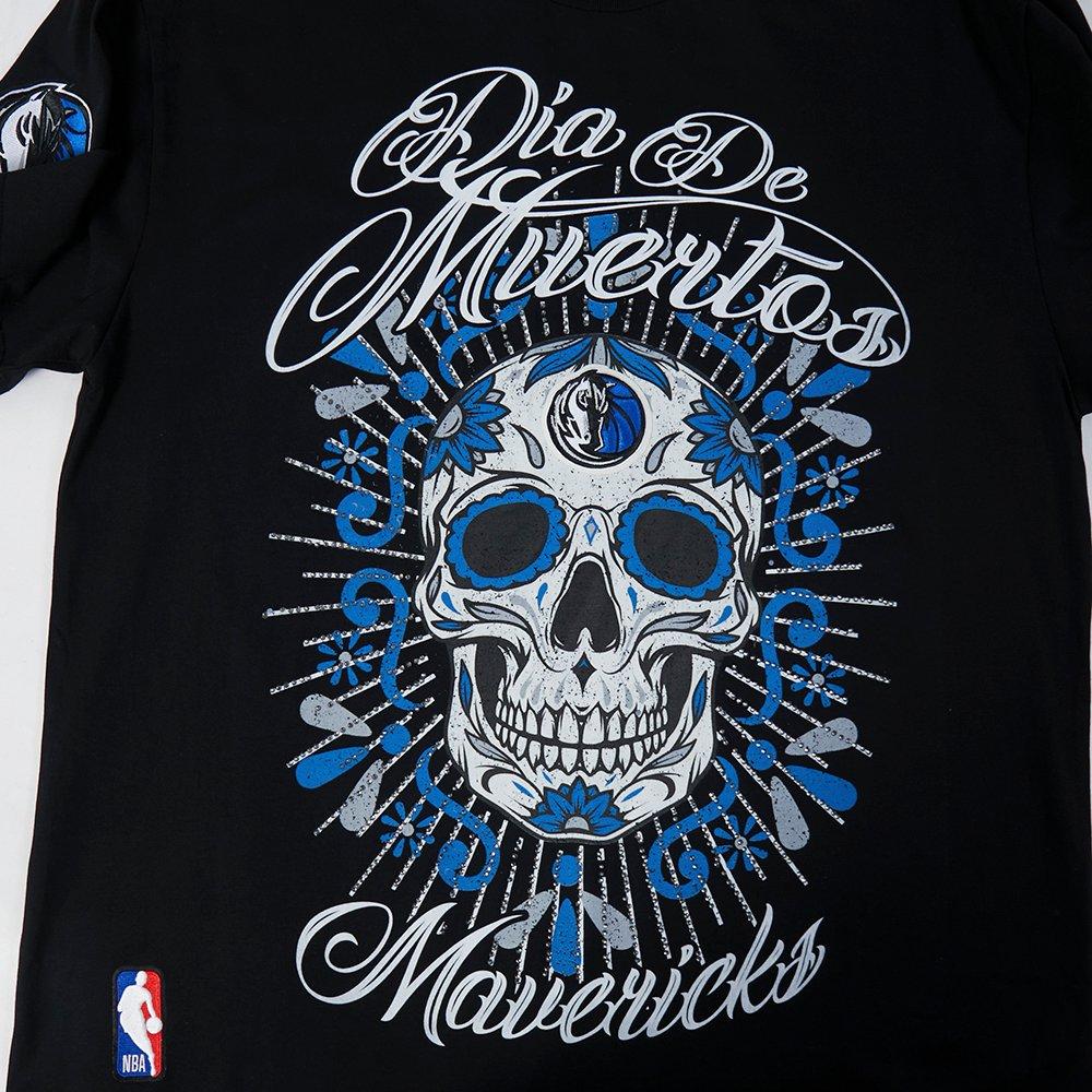 Pro Standard Dallas Mavericks Eternal Skull Drop Shadow Tee-Black - BLACK Thumbnail View 5