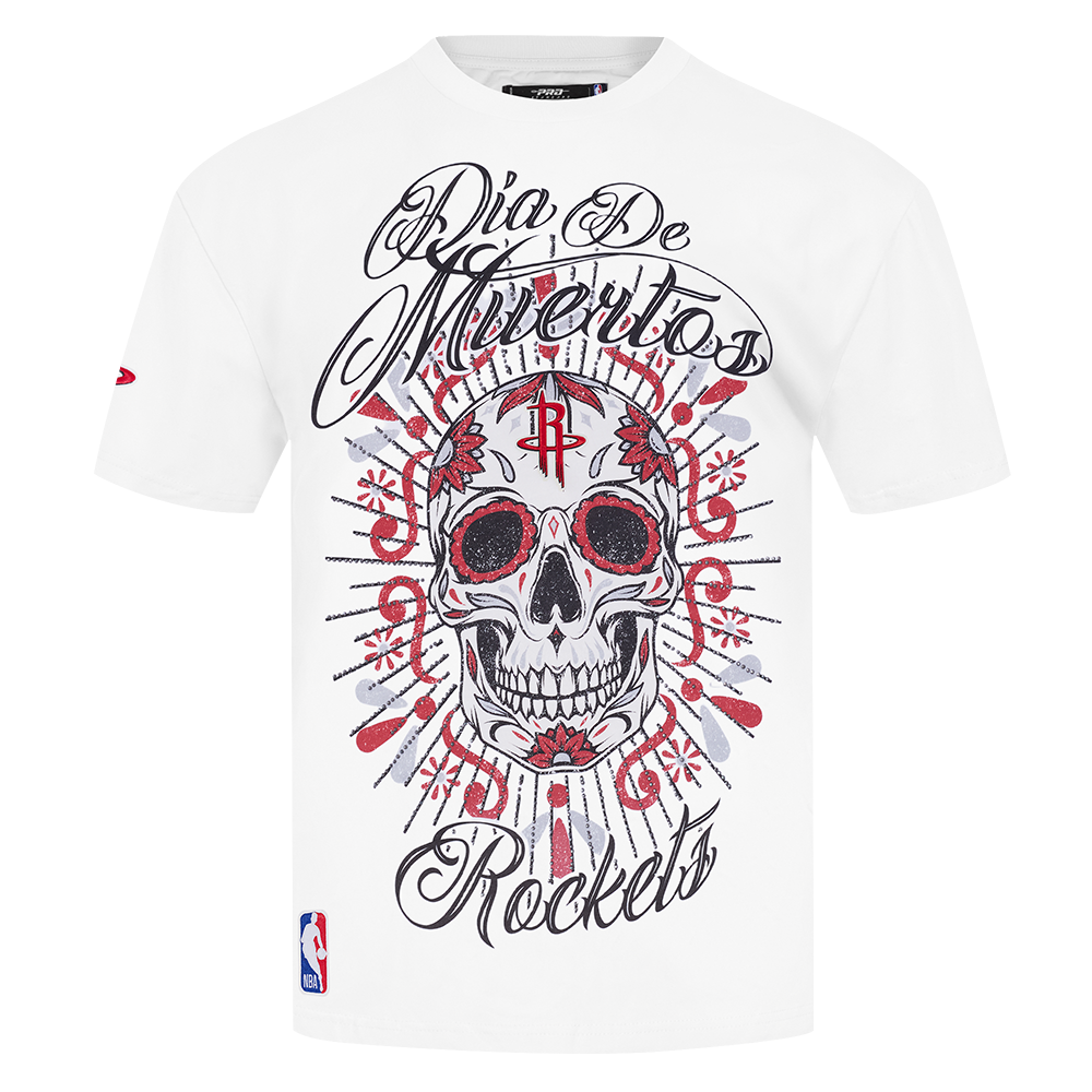 Pro Standard Houston Rockets Eternal Skull Drop Shadow Tee-White - WHITE Thumbnail View 1