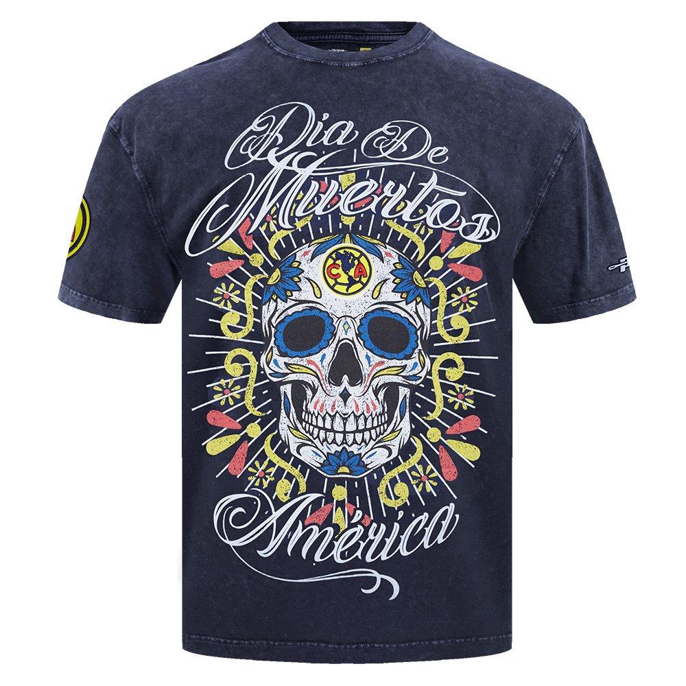 Pro Standard Club America Eternal Skull Drop Shadow Tee-Navy - NAVY Thumbnail View 1