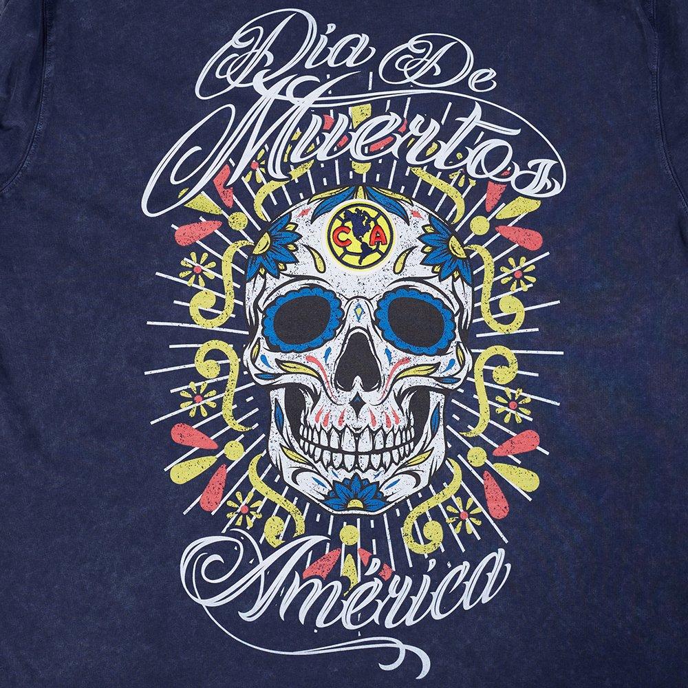 Pro Standard Club America Eternal Skull Drop Shadow Tee-Navy - NAVY Thumbnail View 5