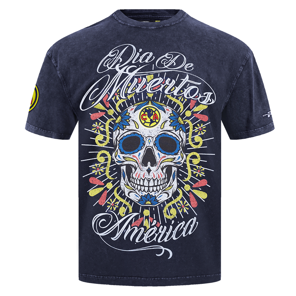 Pro Standard Club America Eternal Skull Drop Shadow Tee-Navy - NAVY Thumbnail View 7