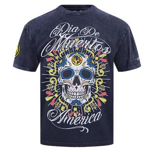 Pro Standard Club America Eternal Skull Drop Shadow Tee-Navy