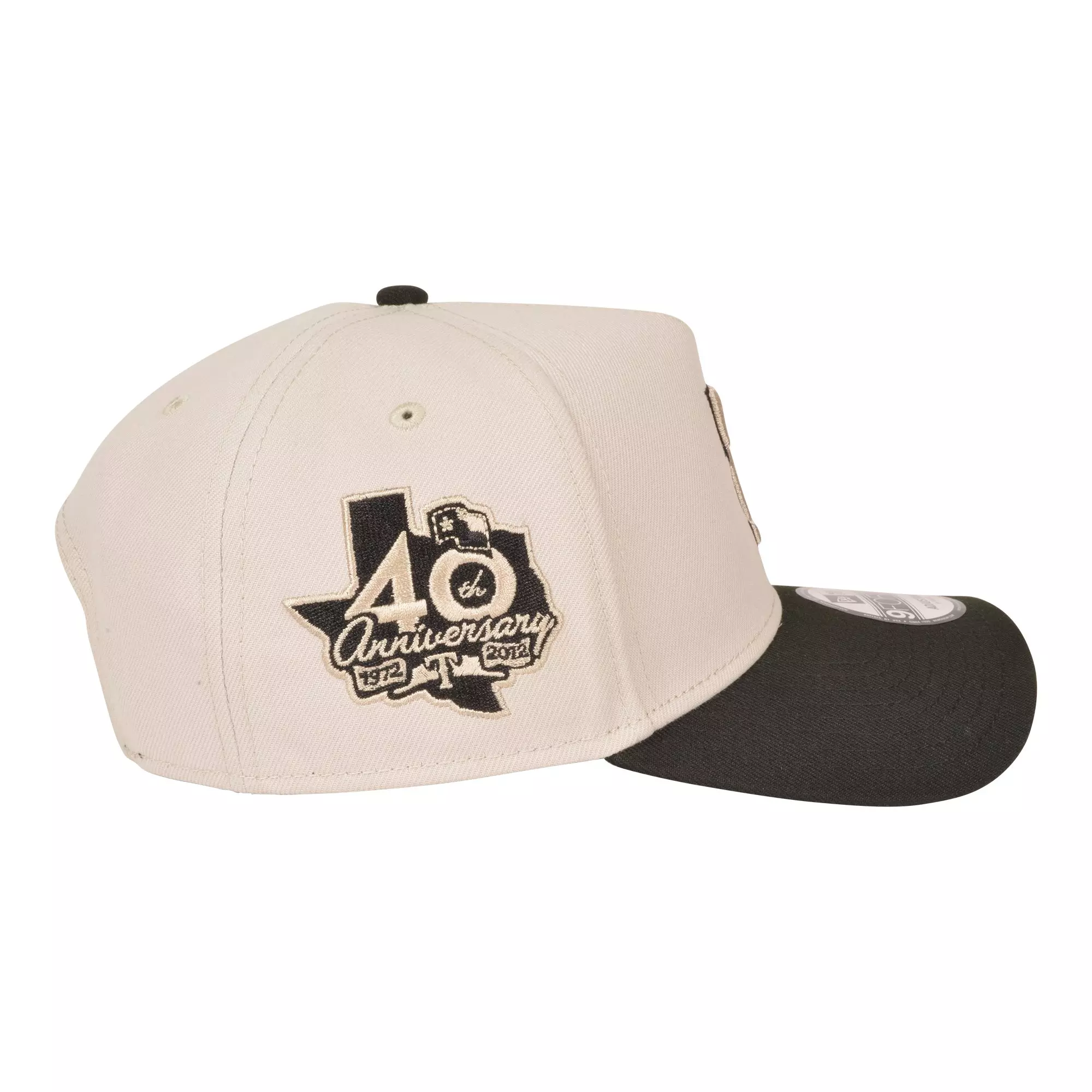 New Era Texas Rangers 9FORTY A-Frame Snapback Hat-Stone/Black - STONE