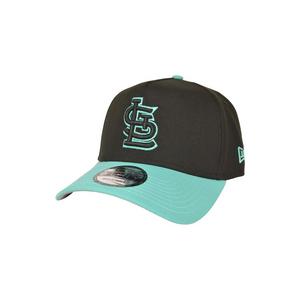 New Era St. Louis Cardinals 9FORTY A-Frame Snapback Hat-Black/Mint