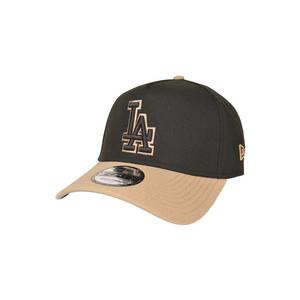 New Era Los Angeles Dodgers 9FORTY A-Frame Snapback Hat-Black/Camel