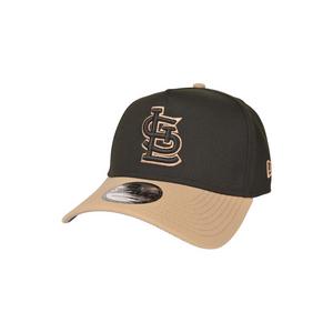 New Era St. Louis Cardinals 9FORTY A-Frame Snapback Hat-Black/Camel