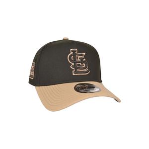 New Era St. Louis Cardinals 9FORTY A-Frame Snapback Hat-Black/Camel