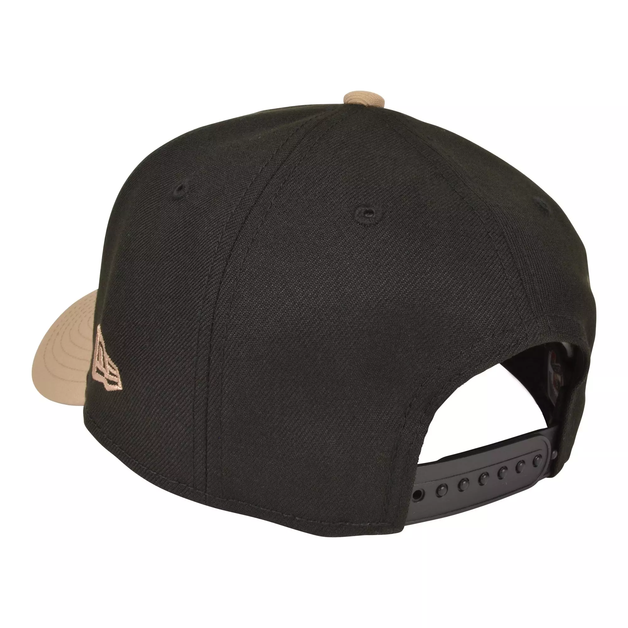 New Era Texas Rangers 9FORTY A-Frame Snapback Hat-Black/Camel - BLACK/TAN