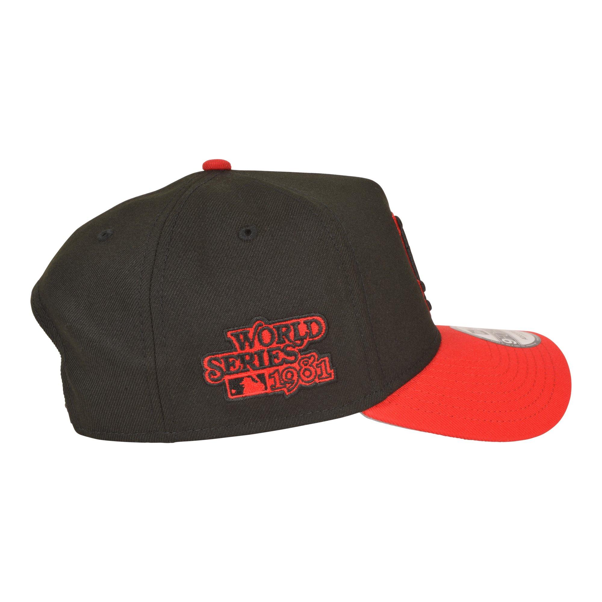 New Era Los Angeles Dodgers 9FORTY A-Frame Black/Red Snapback Hat