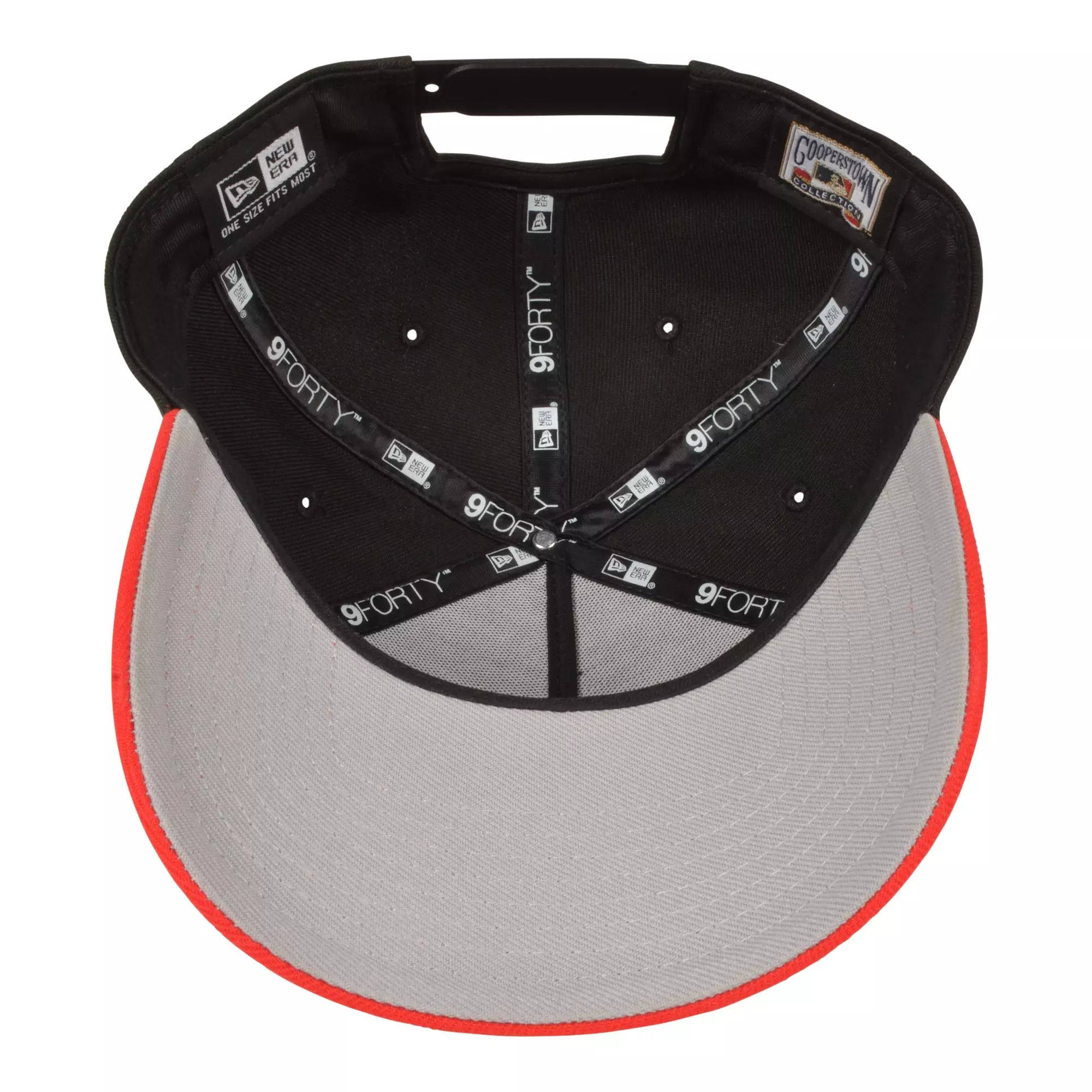 New Era St. Louis Cardinals 9FORTY A-Frame Snapback Hat-Black/Red - BLACK/RED