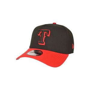 New Era Texas Rangers 9FORTY A-Frame Snapback Hat-Black/Red