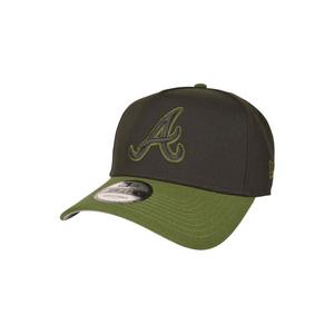 New Era Atlanta Braves 9FORTY A-Frame Snapback Hat-Black/Green