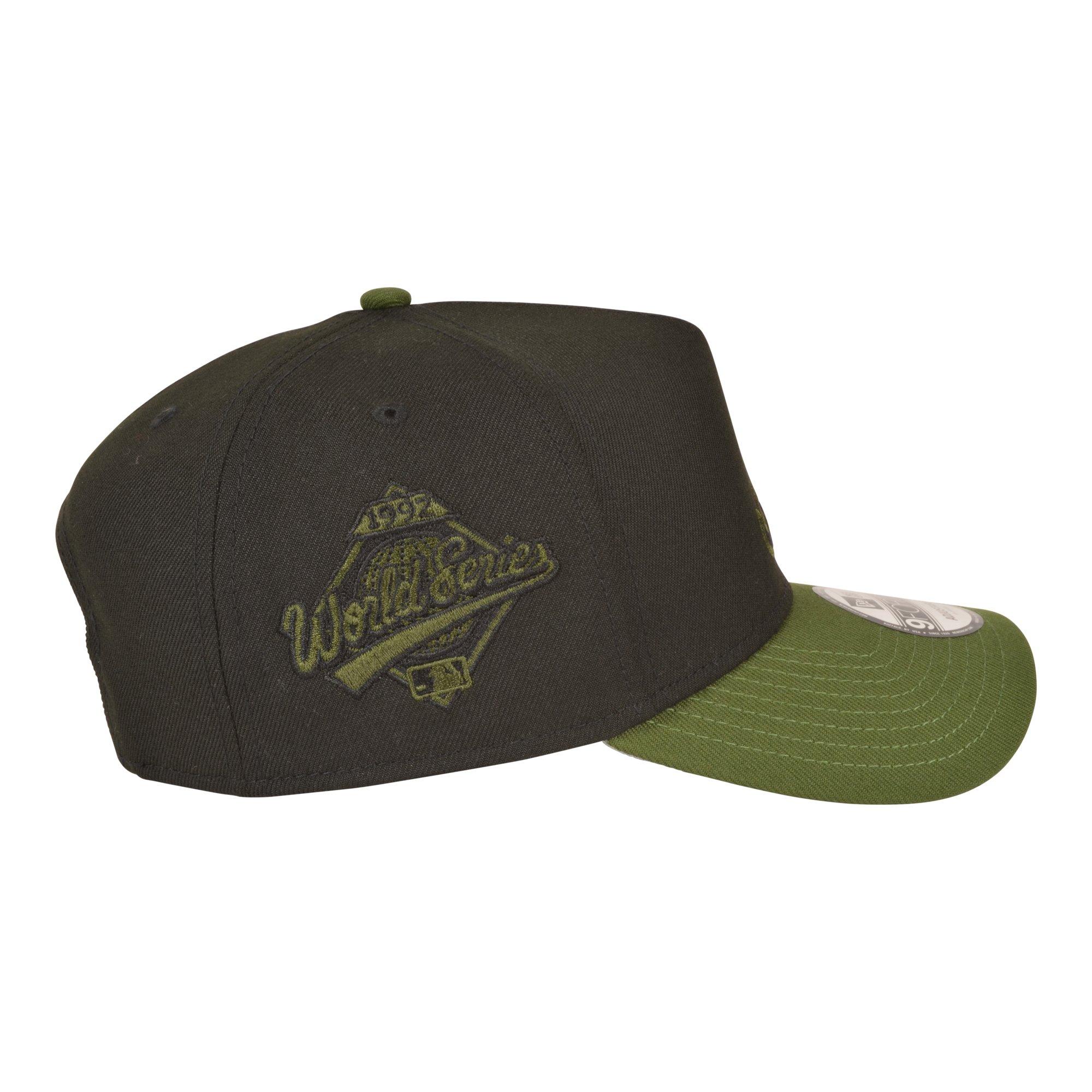 New Era Atlanta Braves 9FORTY A-Frame Black/Green Snapback Hat