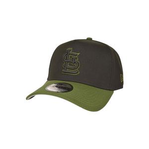 New Era St. Louis Cardinals 9FORTY A-Frame Snapback Hat-Black/Green