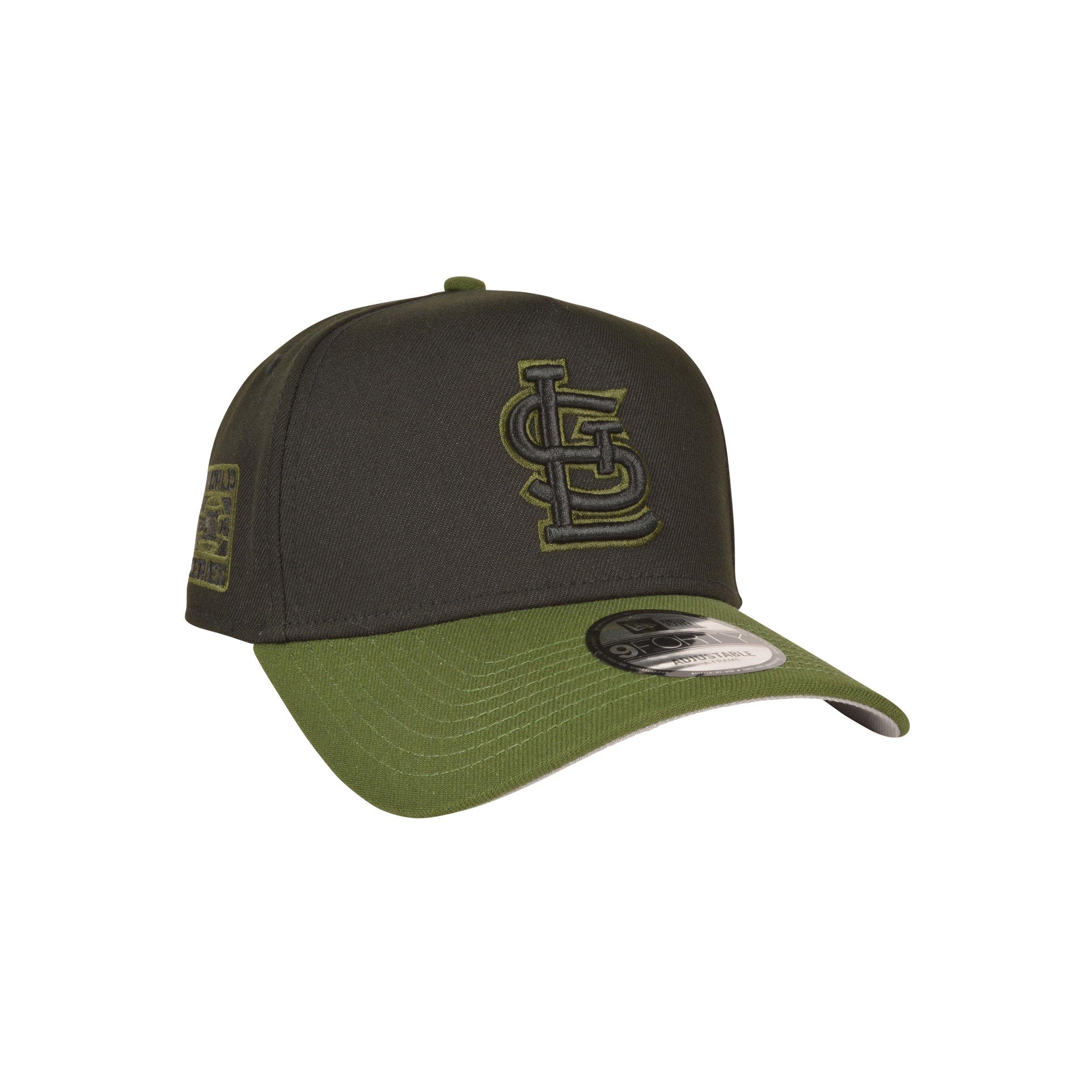 New Era St. Louis Cardinals 9FORTY A-Frame Black/Green Snapback Hat