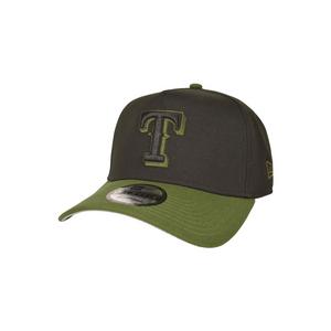New Era Texas Rangers 9FORTY A-Frame Snapback Hat-Black/Green