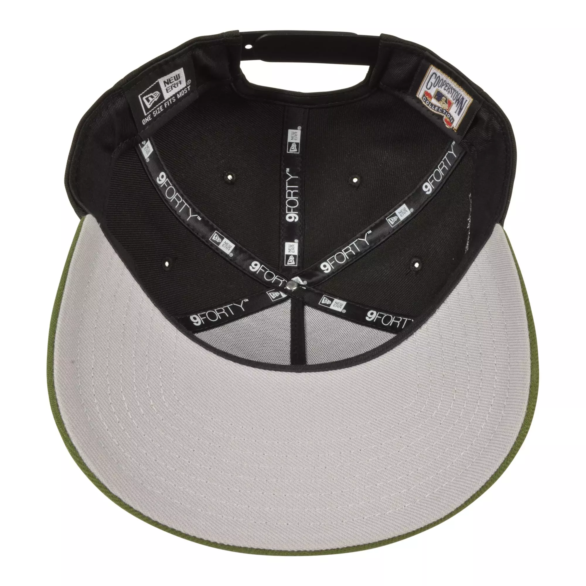 New Era Texas Rangers 9FORTY A-Frame Snapback Hat-Black/Green - BLACK/GREEN