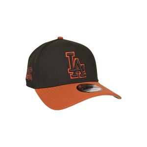 New Era Los Angeles Dodgers 9FORTY A-Frame Snapback Hat-Black/Rust
