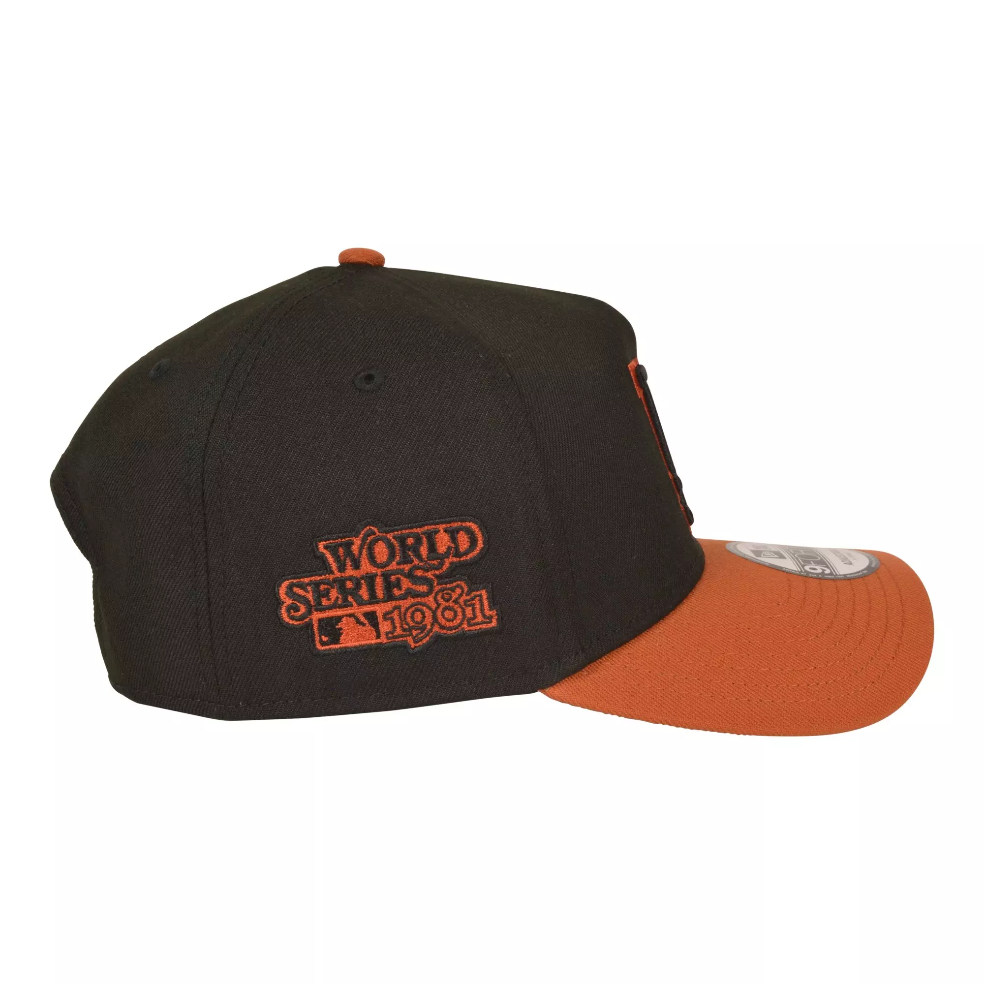 New Era Los Angeles Dodgers 9FORTY A-Frame Snapback Hat-Black/Rust - BLACK/ORANGE