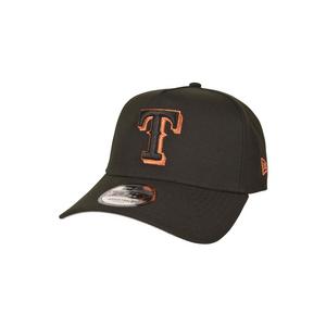 New Era Texas Rangers 9FORTY A-Frame Snapback Hat-Black/Rust