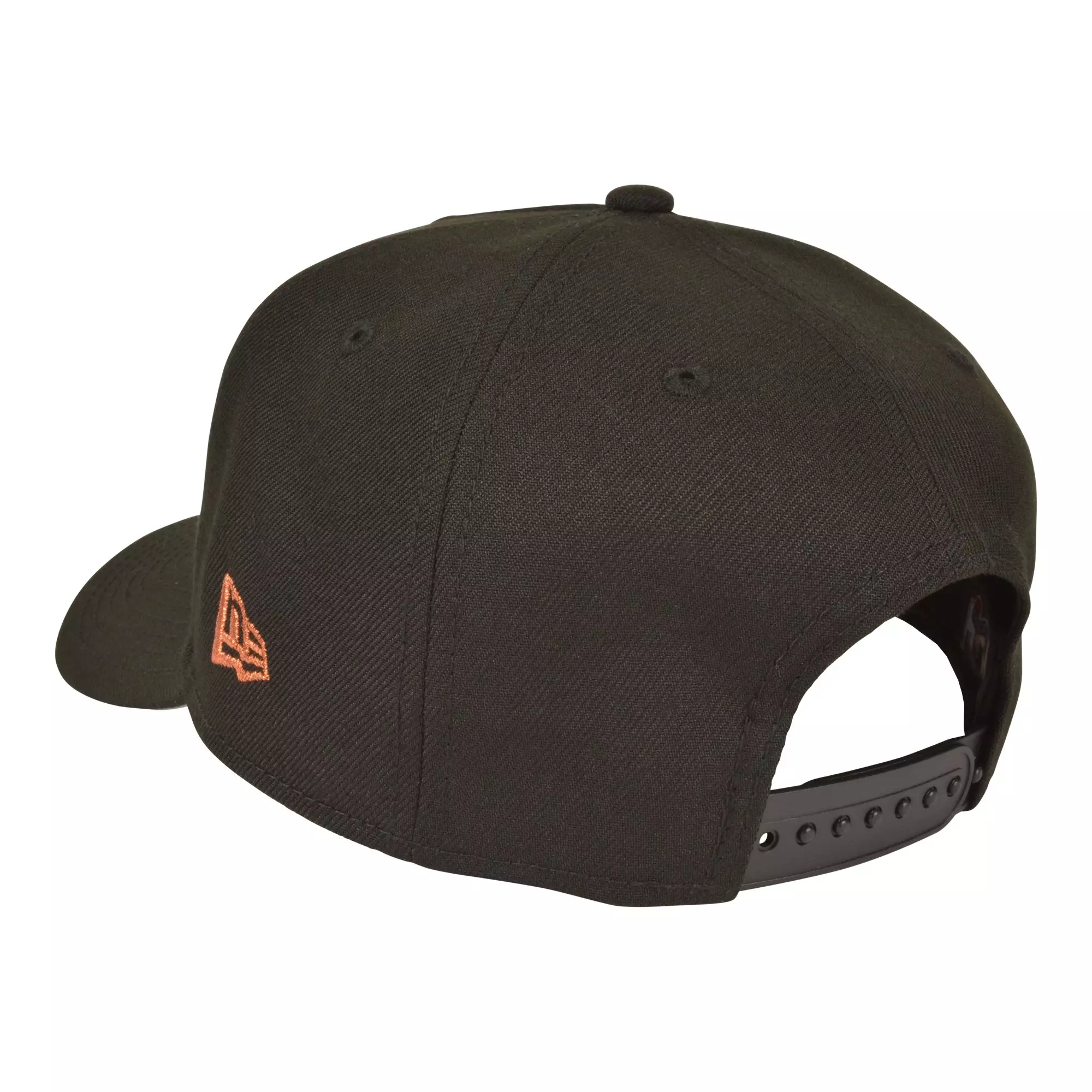 New Era Texas Rangers 9FORTY A-Frame Snapback Hat-Black/Rust - BLACK