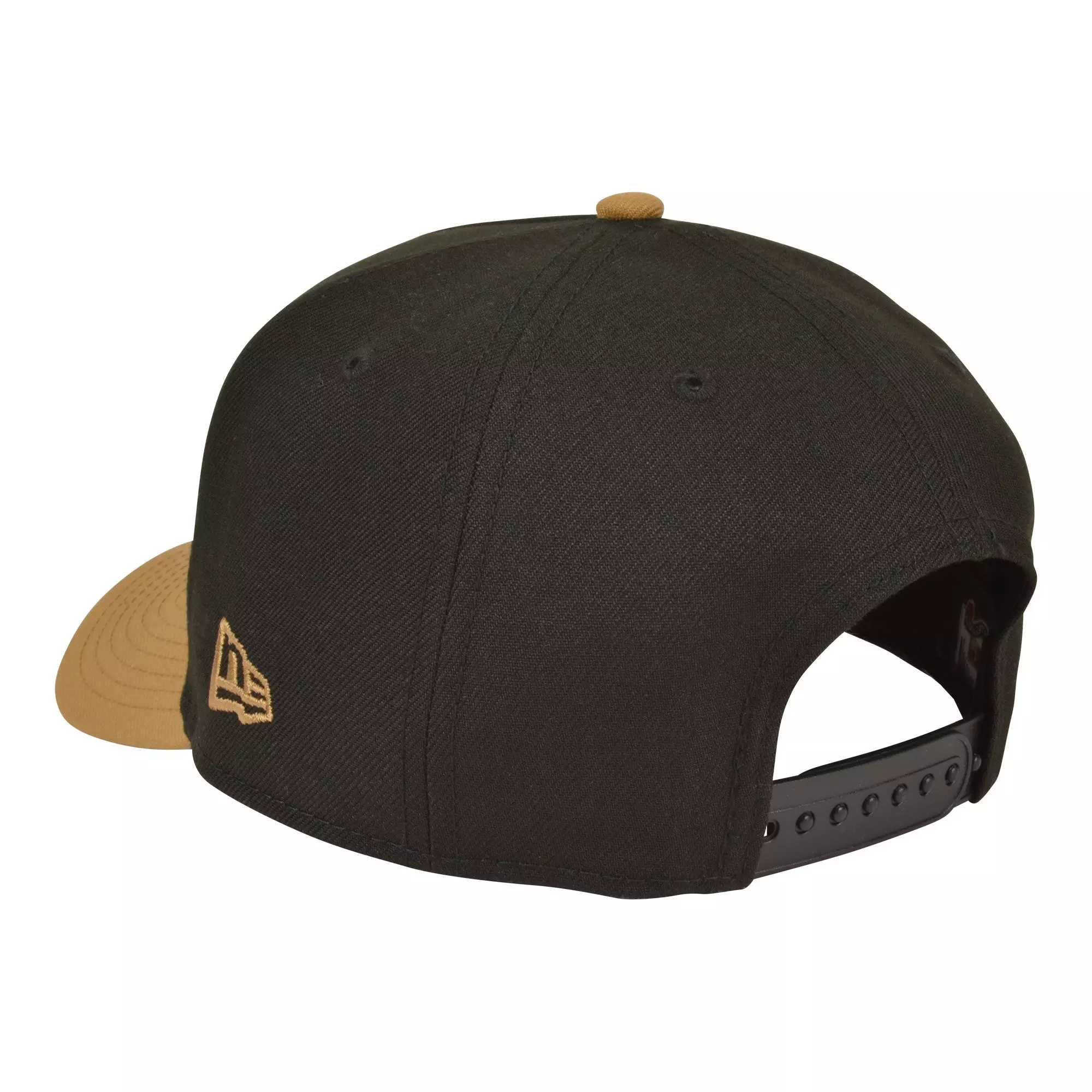 New Era Houston Astros 9FORTY A-Frame Snapback Hat-Black/Wheat - BLACK/KHAKI
