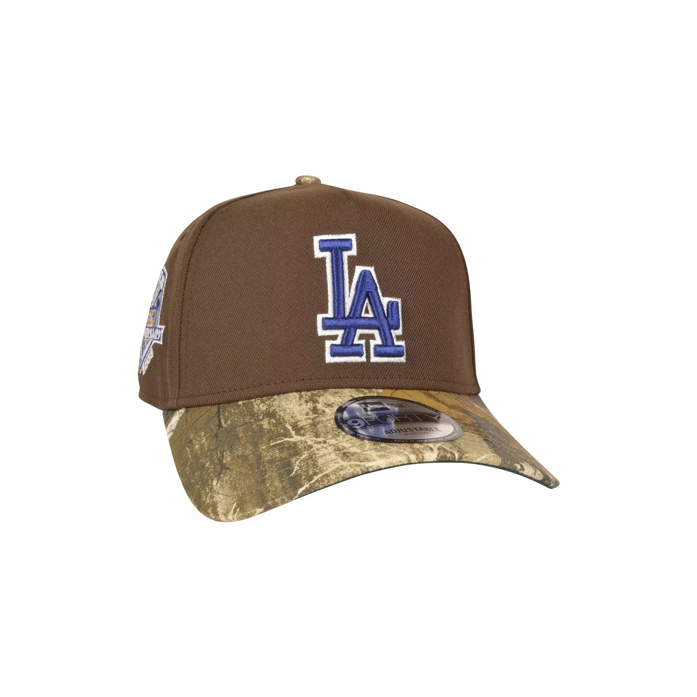 New Era Los Angeles Dodgers 9FORTY A-Frame Snapback Hat-Walnut/Realtree - BROWN