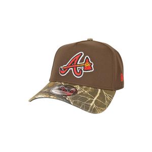 New Era Atlanta Braves 9FORTY A-Frame Snapback Hat-Walnut/Realtree