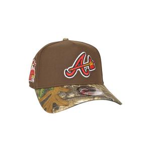 New Era Atlanta Braves 9FORTY A-Frame Snapback Hat-Walnut/Realtree