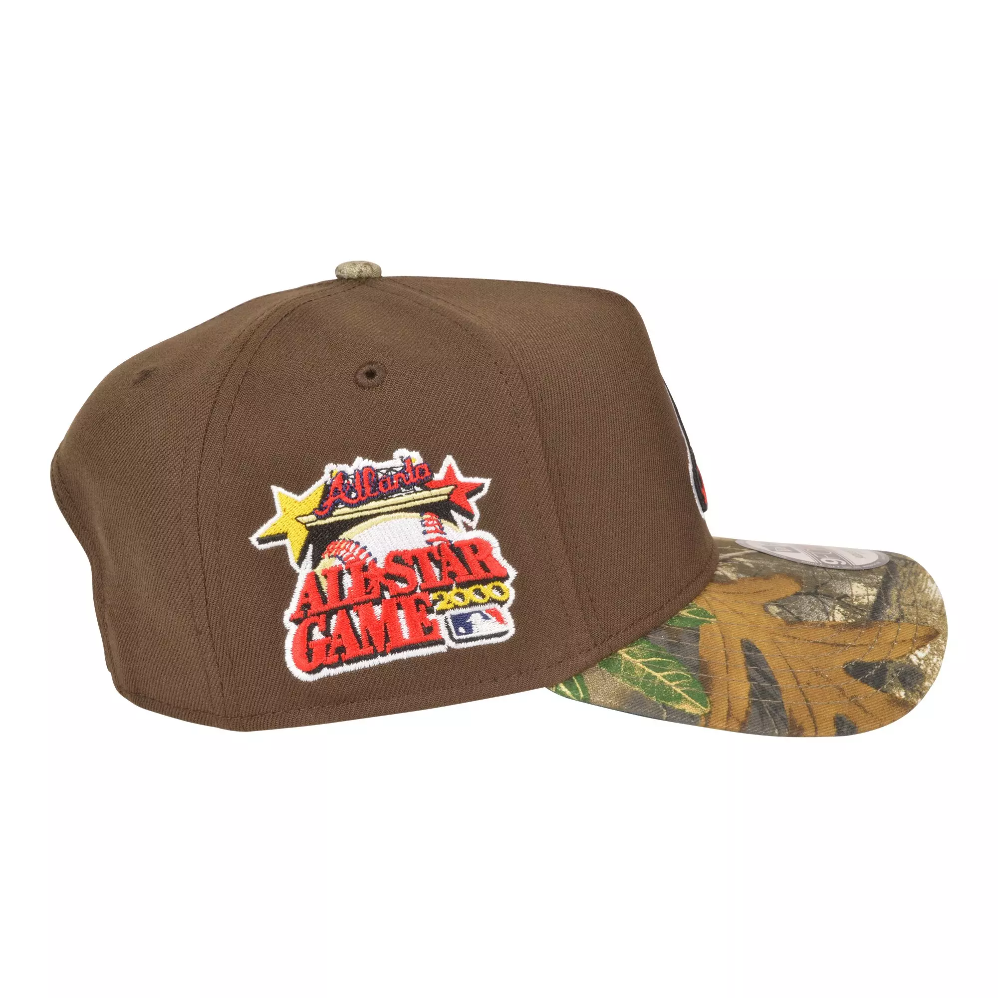 New Era Atlanta Braves 9FORTY A-Frame Snapback Hat-Walnut/Realtree - BROWN