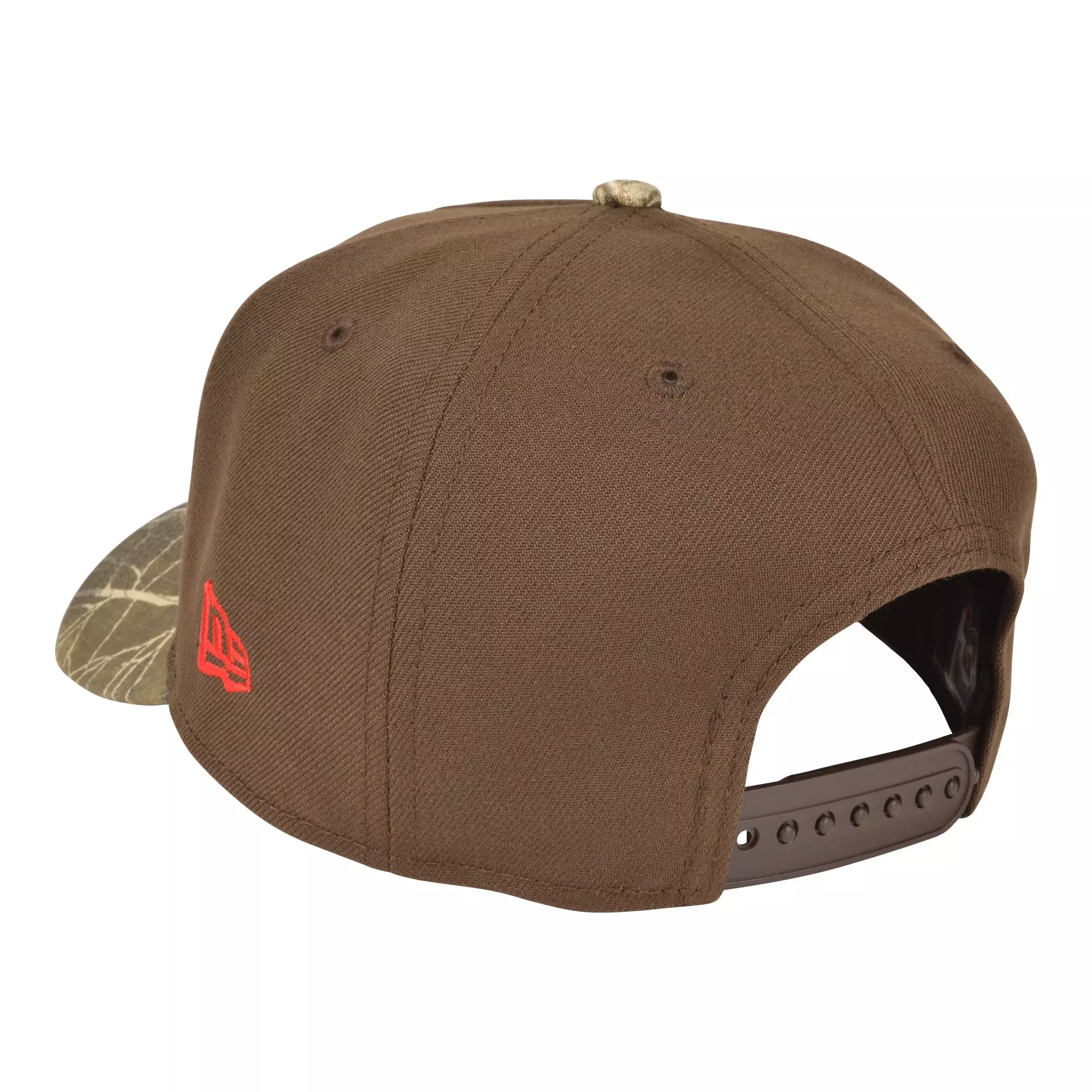 New Era Atlanta Braves 9FORTY A-Frame Snapback Hat-Walnut/Realtree - BROWN