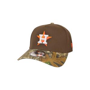 New Era Houston Astros 9FORTY A-Frame Snapback Hat-Walnut/Realtree