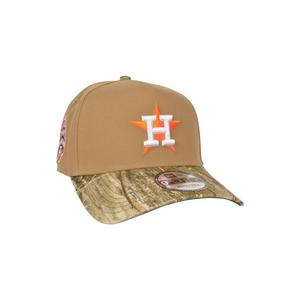 New Era Houston Astros 9FORTY A-Frame Snapback Hat-Khaki/Realtree