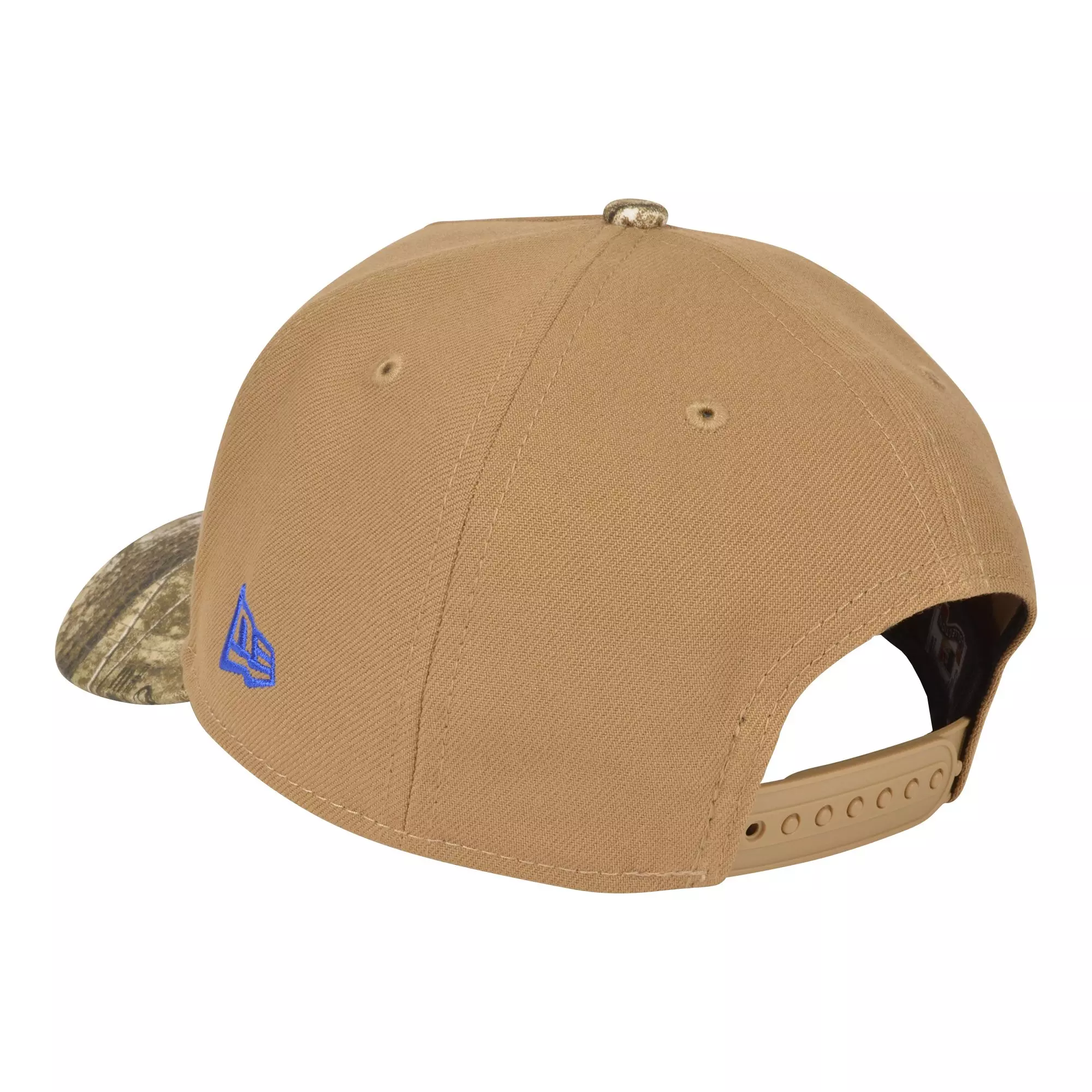 New Era Texas Rangers 9FORTY A-Frame Snapback Hat-Khaki/Realtree - TAN
