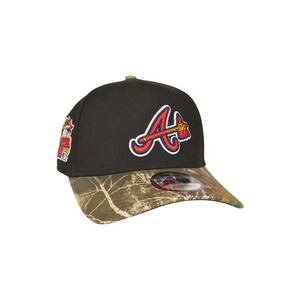 New Era Atlanta Braves 9FORTY A-Frame Snapback Hat-Black/Realtree