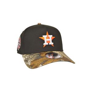 New Era Houston Astros 9FORTY A-Frame Snapback Hat-Black/Realtree