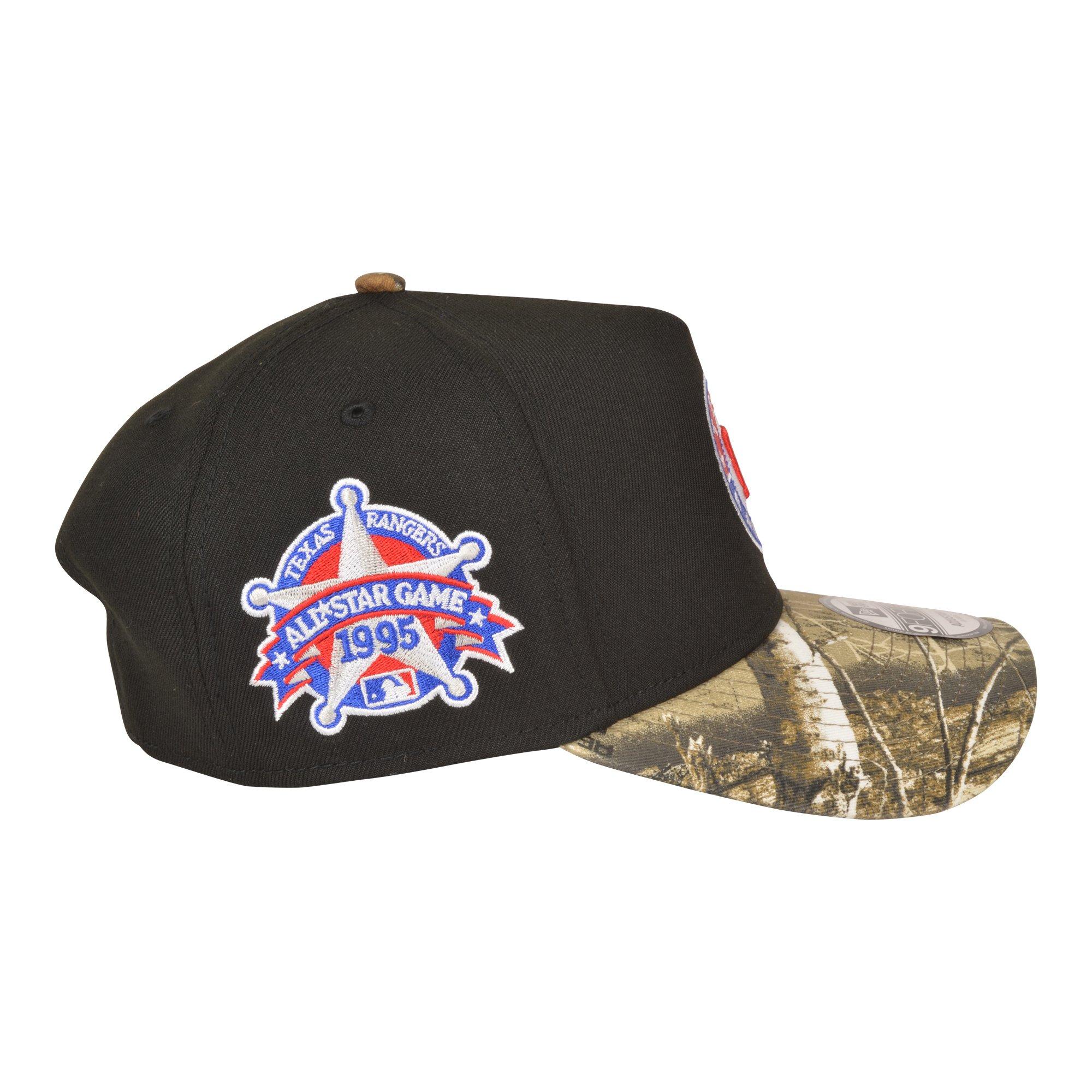 New Era Texas Rangers 9FORTY A-Frame Black/Realtree Snapback Hat