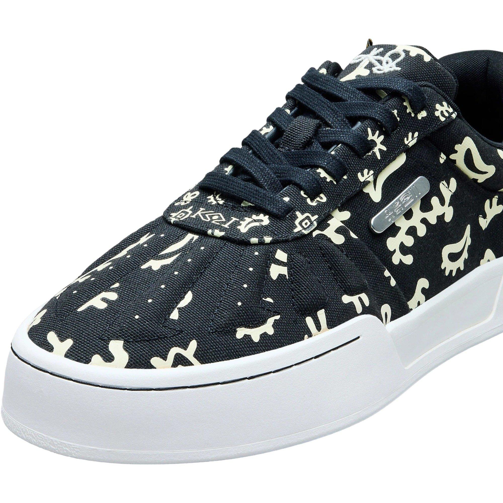 ANTA Kai H&eacute;l&agrave; Style "Groundwork" Men's Shoe - BLACK/YELLOW Thumbnail View 5