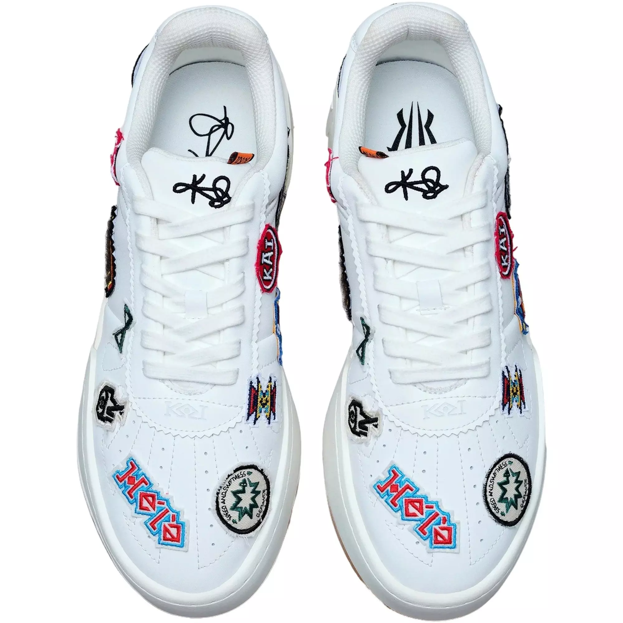 ANTA Kai Hélà Style "White Patches" Men's Shoe - WHITE