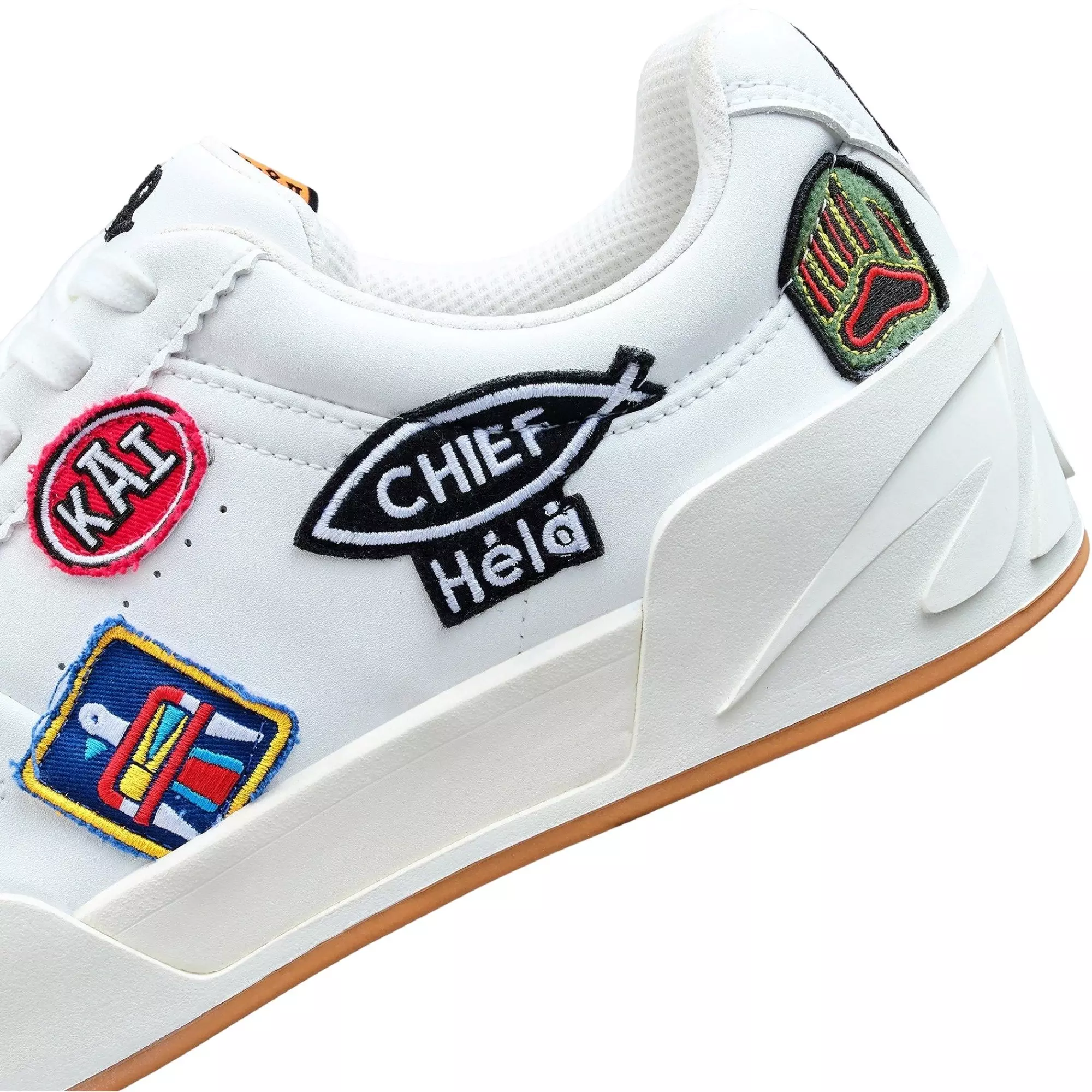 ANTA Kai Hélà Style "White Patches" Men's Shoe - WHITE