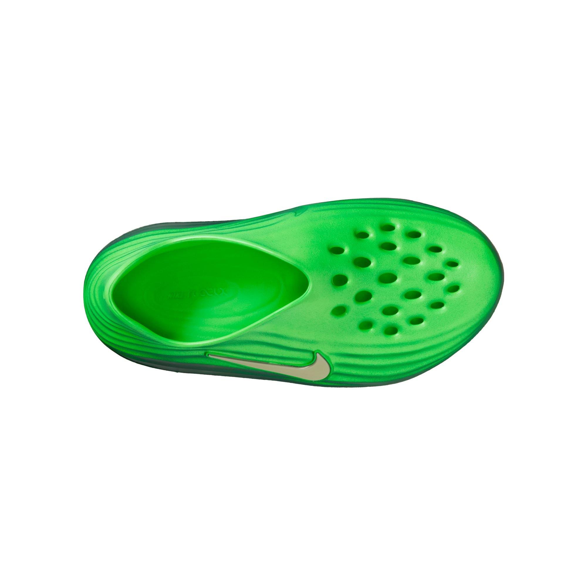 Nike ReactX Rejuven8 "Green Strike/Olive Aura/Fir" Grade School Boys' Slide - GREEN/BLACK Thumbnail View 8