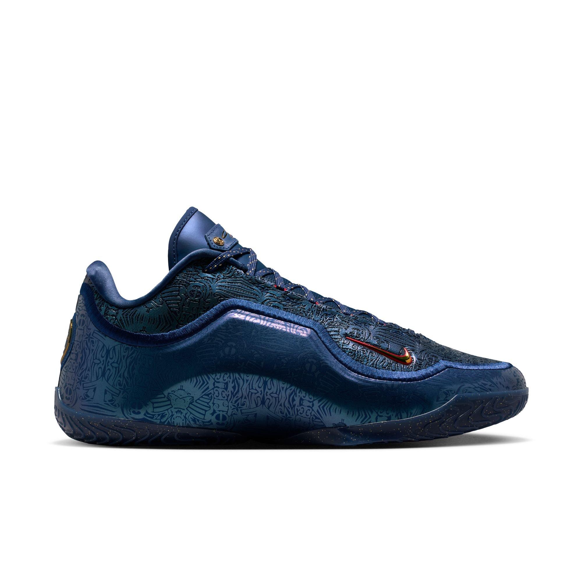 Navy Nike LeBron James Basketball Shoes