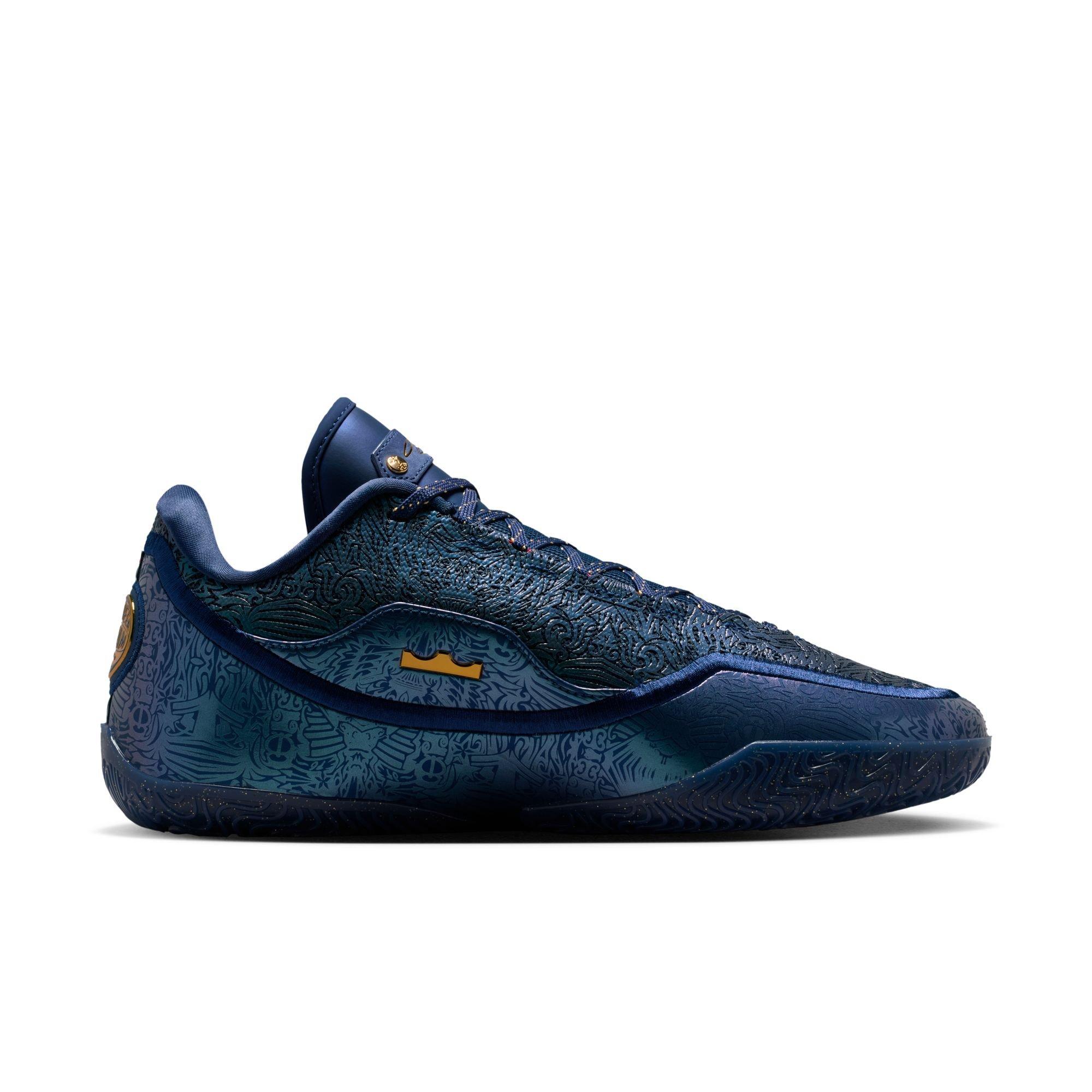 Navy Nike LeBron James Basketball Shoes
