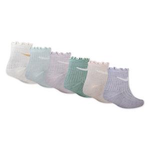 Nike Big Girls' Ruffle 6-Pack Ankle Socks - Multi