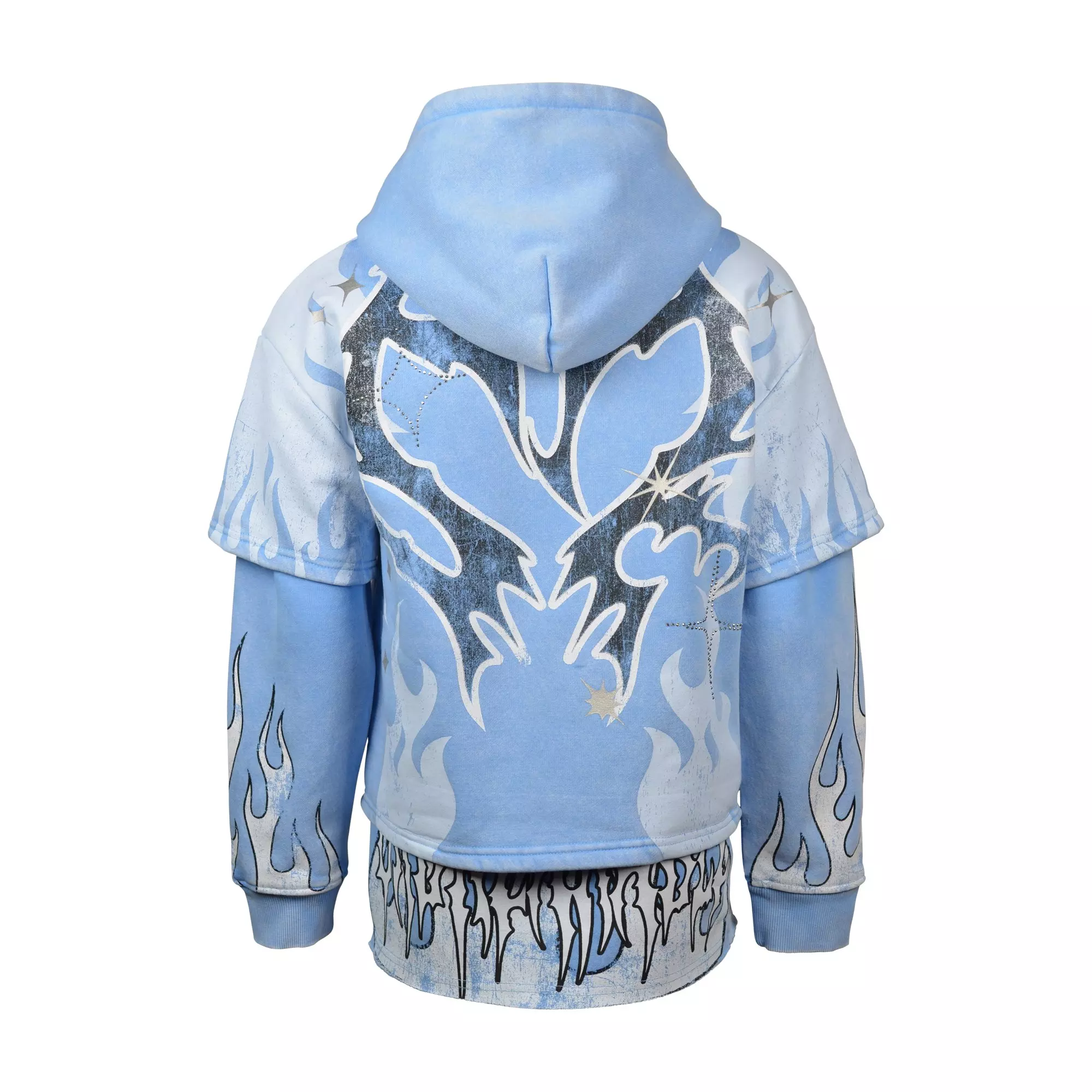 Smoke Rise Big Boys' 2-Fer Hoodie - BLUE