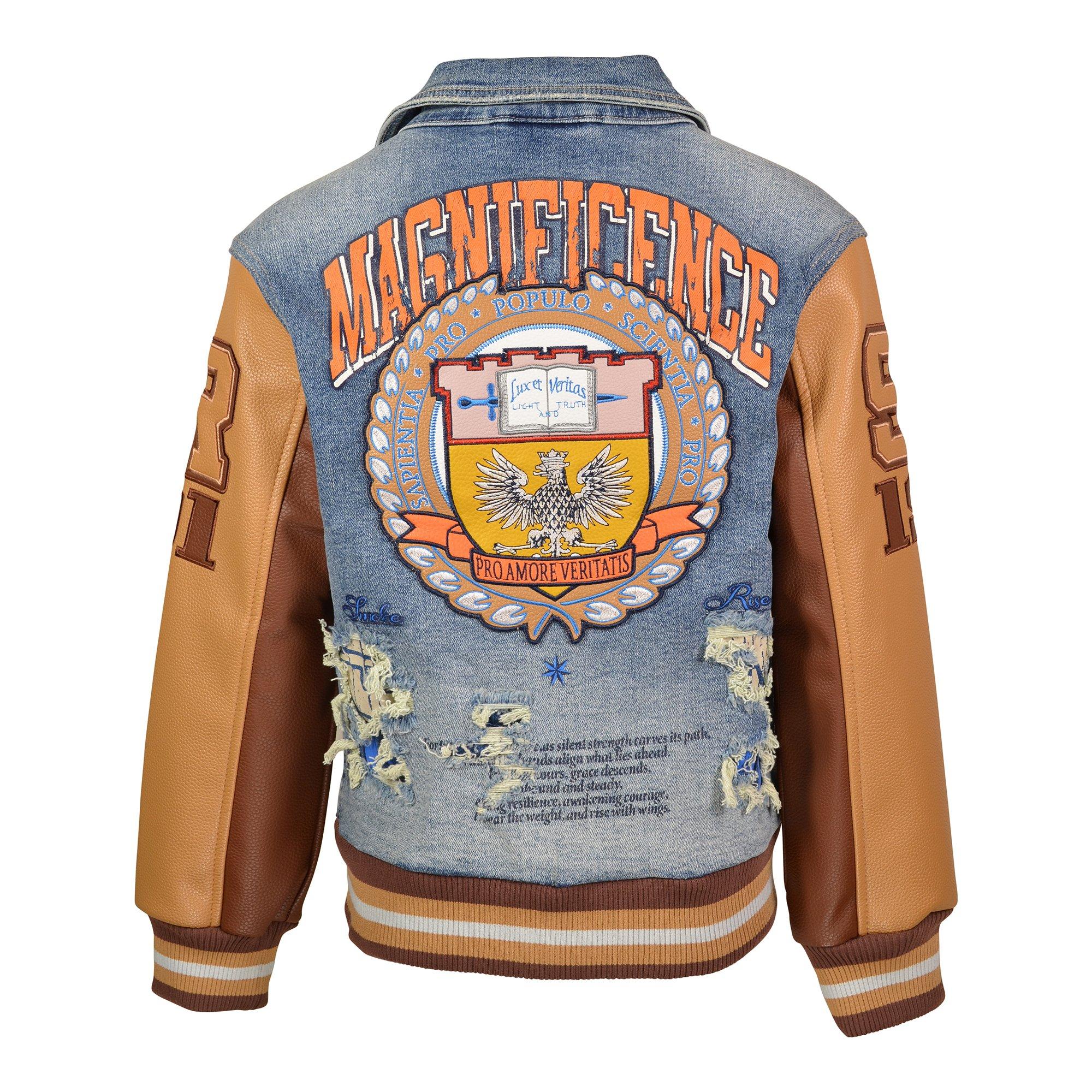 Smoke Rise Varsity Denim Big Boys' Shacket