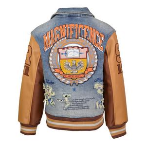 Smoke Rise Big Boys' Varsity Denim Jacket
