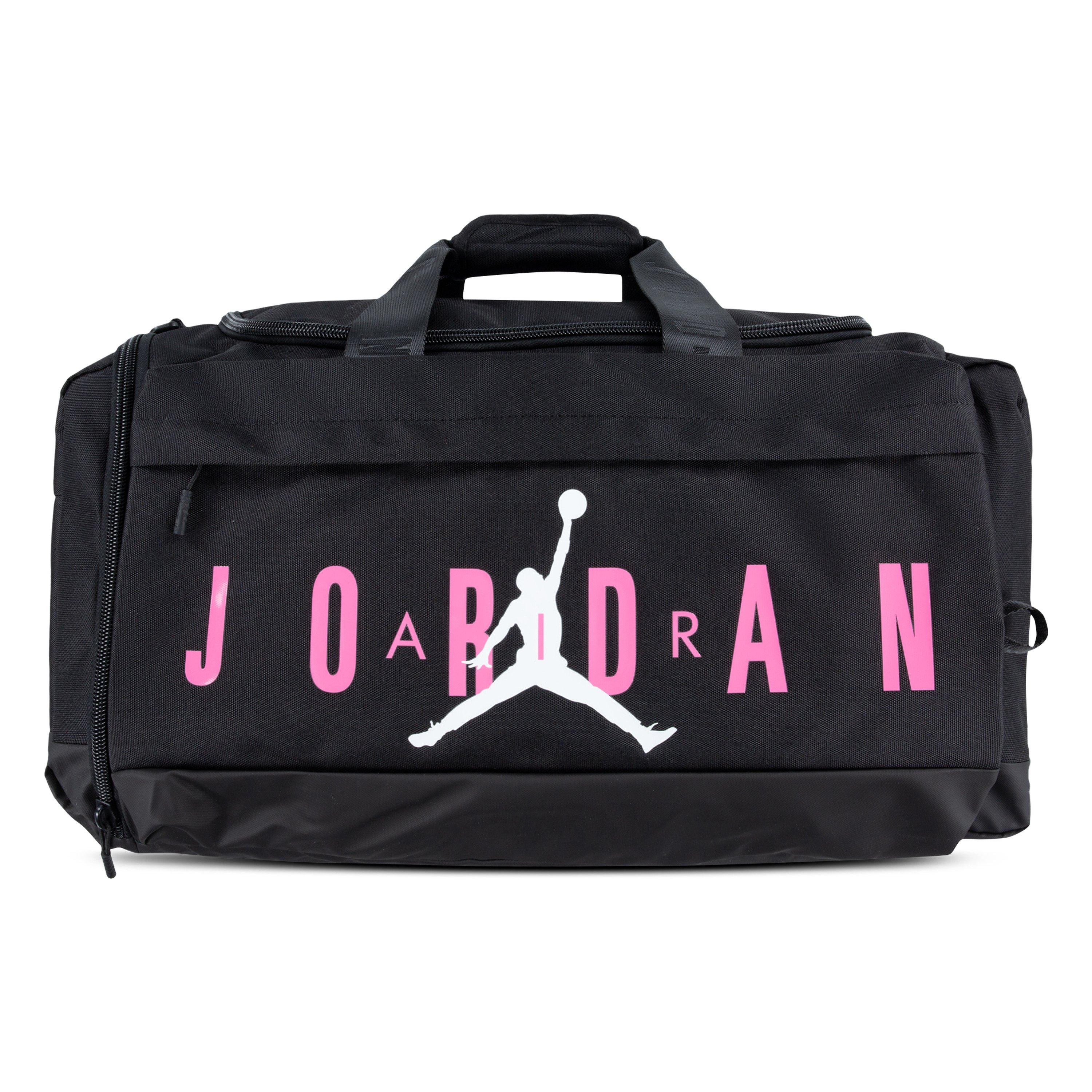 Jordan Velocity Graphic Large Interior Duffle Bag - Black/Pink