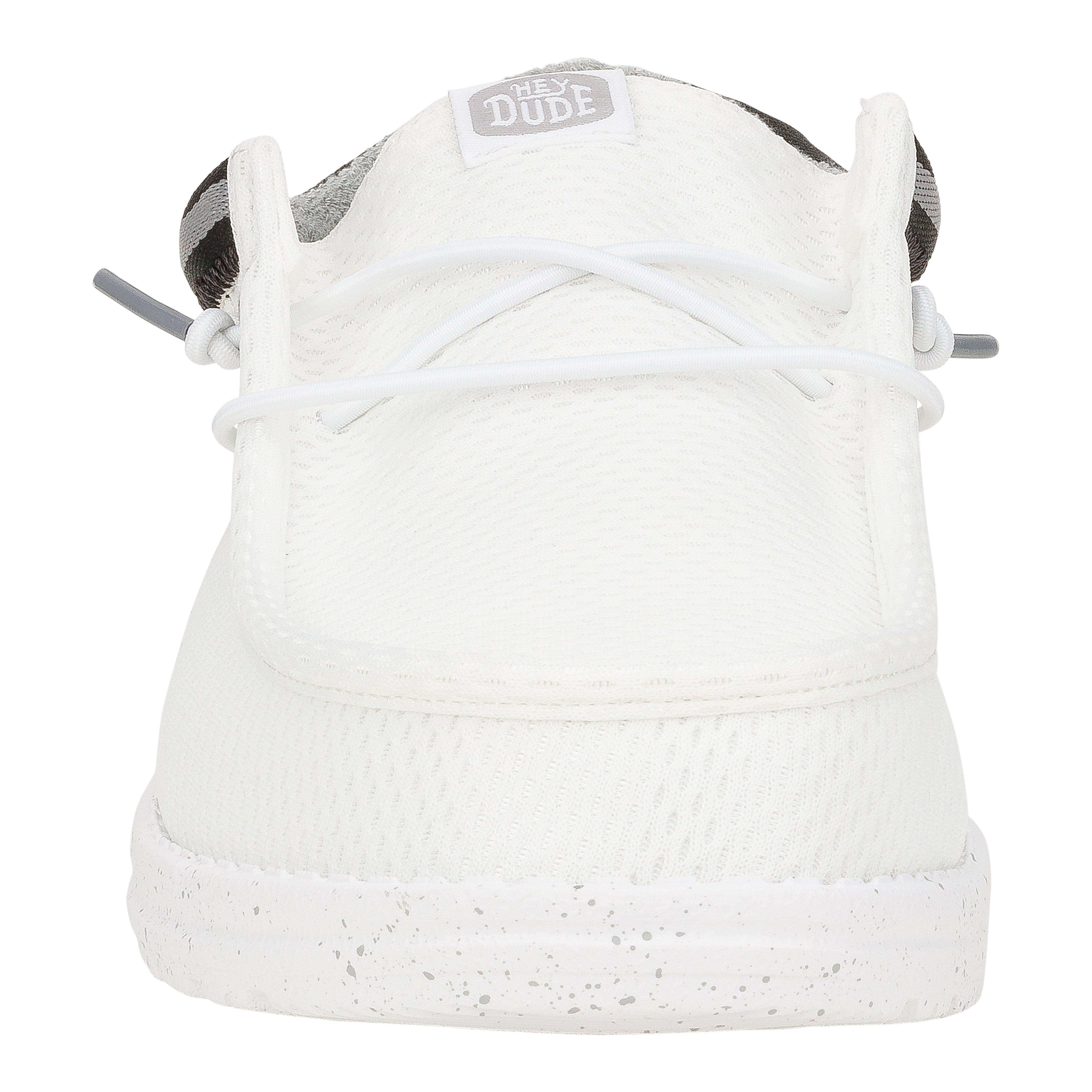 Hey Dude Wally Varsity Jersey "White/Grey" Men's Shoe - WHITE/GREY Thumbnail View 3